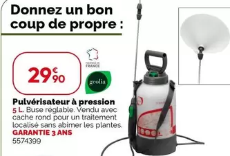 Geolia - Pulvérisateur À Pression offre à 29,9€ sur Weldom