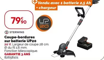 Sterwins - Coupe-Bordures Sur Batterie UP20 offre à 79,9€ sur Weldom
