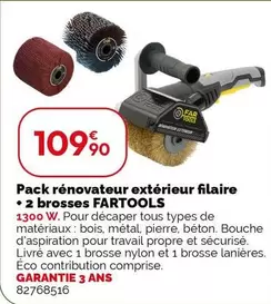 Fartools - Pack Rénovateur Extérieur Filaire + 2 Brosses  offre à 109,9€ sur Weldom