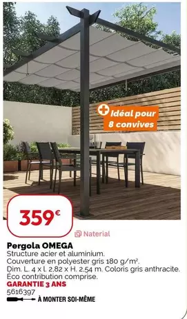 Naterial - Pergola Omega offre à 359€ sur Weldom