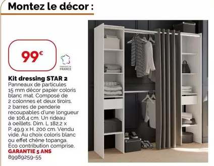 Kit Dressing Star 2 offre à 99€ sur Weldom
