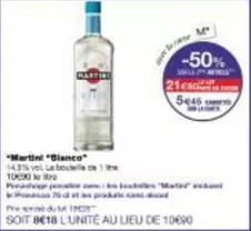 Martini -  Bianca offre à 5,45€ sur Monoprix