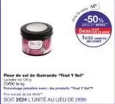 Flour De Sol De Guerande "tred Y Bei" offre à 2,99€ sur Monoprix