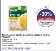 Knorr - Risotto Avec Polate De Safran Cuisson 12 Min offre à 13,5€ sur Monoprix