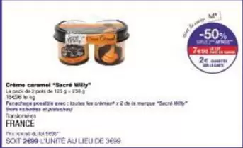 Creme Caramel "sacne" offre à 3699€ sur Monoprix