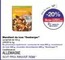 Seeberger - Mendiant De Luxe offre à 5,99€ sur Monoprix