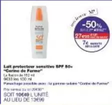 Leit Protector Sensitive SPF 50 offre à 10,48€ sur Monoprix