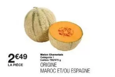 Melon Characteria offre à 2,49€ sur Monoprix