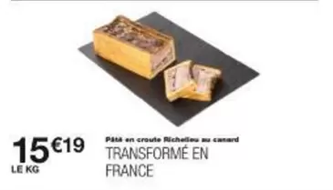 Canard - Plato En Croute Richeine De offre à 15,19€ sur Monoprix