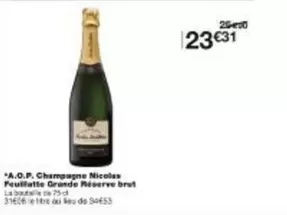 A.o.p. Champagne offre à 23,31€ sur Monoprix