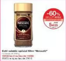 Nescafé - Café Soluble Spf6/31 Filtro offre à 5,25€ sur Monoprix