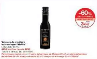 Maille - Volsures De Vinaigre offre à 3,47€ sur Monoprix