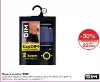 Dim - Boxers Eco offre à 23,09€ sur Monoprix