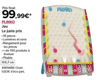Jeu Le Juste Prix offre à 99,99€ sur Costco