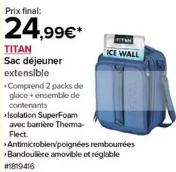 Titan - Sac Déjeuner offre à 24,99€ sur Costco