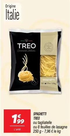 Treo - Spaghetti offre à 1,99€ sur Netto