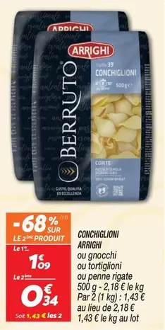 Crea - Conchiglioni offre à 1,09€ sur Netto