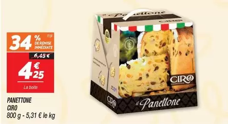 Ciro - Panettone offre à 4,25€ sur Netto