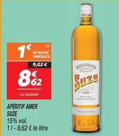 Suze - Apéritif Amer offre à 8,62€ sur Netto