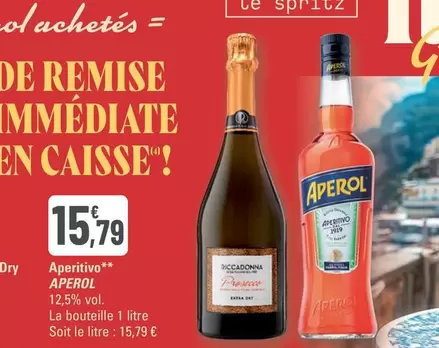 Aperol - Aperitivo offre à 15,79€ sur G20