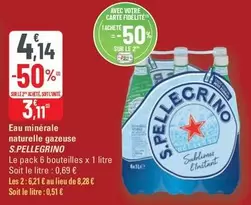 San Pellegrino - Eau Minérale Naturelle Gazeuse offre à 4,14€ sur G20