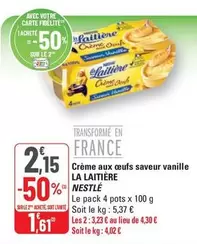 Nestlé - Crème Aux Œufs Saveur Vanille offre à 2,15€ sur G20