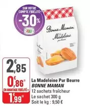 Bonne maman - La Madeleine Pur Beurre offre à 2,85€ sur G20