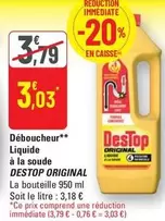 Destop - Déboucheur Liquide À La Soude Original offre à 3,03€ sur G20