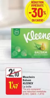 Kleenex - Mouchoirs Balsam offre à 1,47€ sur G20