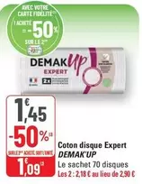 Demak Up - Coton Disque Expert offre à 1,45€ sur G20