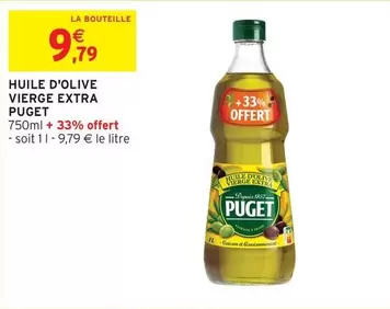 Puget - Huile D'Olive Vierge Extra offre à 9,79€ sur Intermarché Express