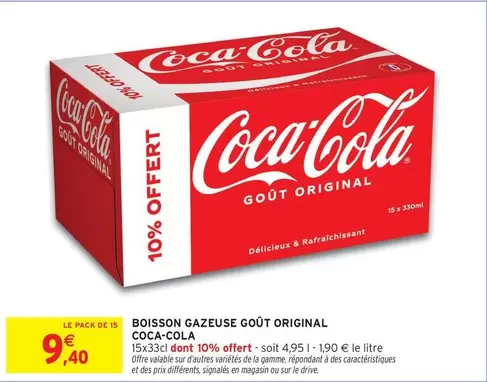 Coca Cola - Boisson Gazeuse Goût Original offre à 9,4€ sur Intermarché Express