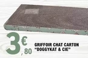 Doggykat & Cie - Griffoir Chat Carton  offre à 3,8€ sur E.Leclerc