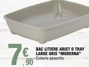 Moderna - Bac Litiere Arist O Tray Large Gris  offre à 7,9€ sur E.Leclerc