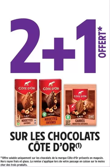 Côte d'or - Sur Les Chocolats offre sur Intermarché Contact