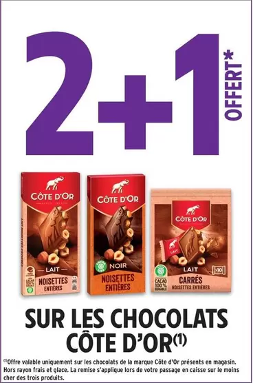Côte D'or - Sur Les Chocolats offre sur Intermarché Contact