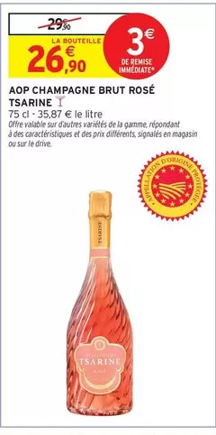 Brut - Aop Champagne  Rosé offre à 26,9€ sur Intermarché Contact