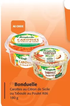 Bonduelle - Carottes Au Citron De Sicile Ou Taboulé Au Poulet Roti offre sur Colruyt