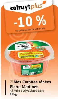 Pierre Martinet - Mes Carottes Rapees offre sur Colruyt