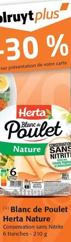 Herta - Blanc De Poulet Nature offre sur Colruyt