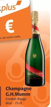 G.H. Mumm - Champagne offre sur Colruyt
