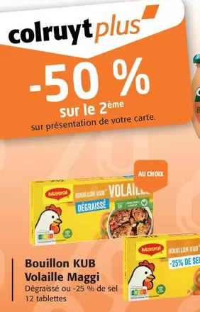 Maggi - Bouillon Kub Volaille offre sur Colruyt