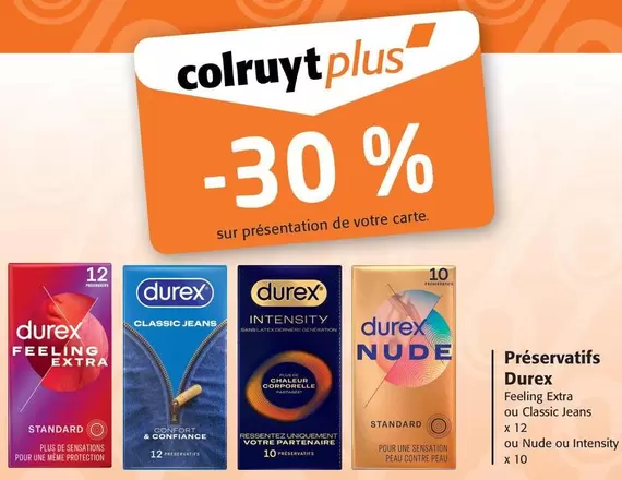 Durex - Préservatifs offre sur Colruyt