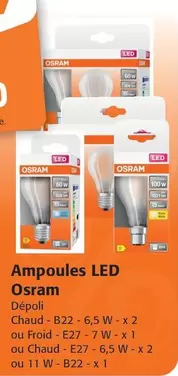 Osram - Ampoules Led offre sur Colruyt