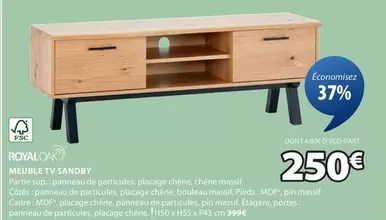 Royaloak - Meuble Tv Sandby  offre à 250€ sur JYSK
