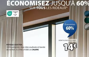 Rideau Austra offre à 14€ sur JYSK