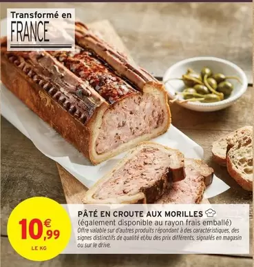 Signal - Pâté En Croute Aux Morilles offre à 10,99€ sur Intermarché