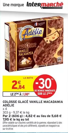 Signal - Colosse Glace Vanille Macadamia offre à 2,84€ sur Intermarché