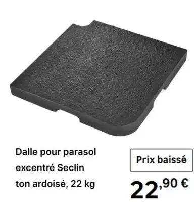 Dalle Pour Parasol Excentré Seclin offre à 22,9€ sur Leroy Merlin