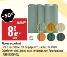 Rideau Occultant offre à 8,45€ sur Bricorama